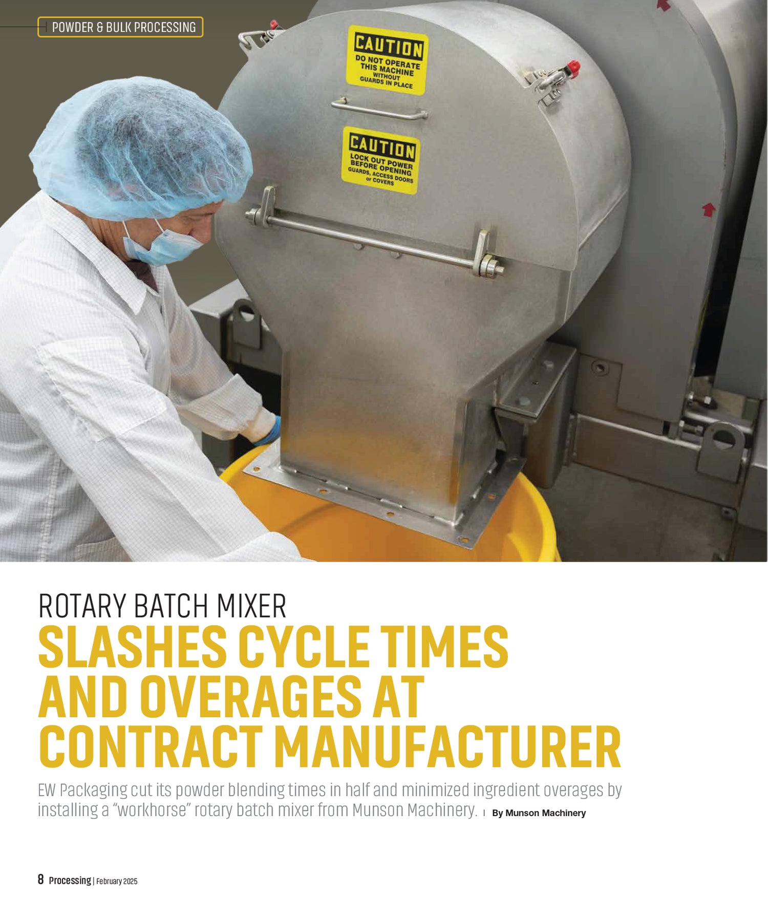 Rotary batch mixer industrial equipment for powder blending and contract manufacturing