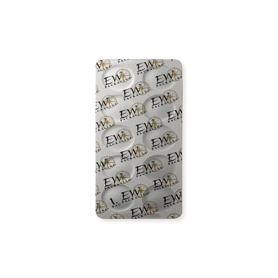 In-house printed foil for branded blister packaging